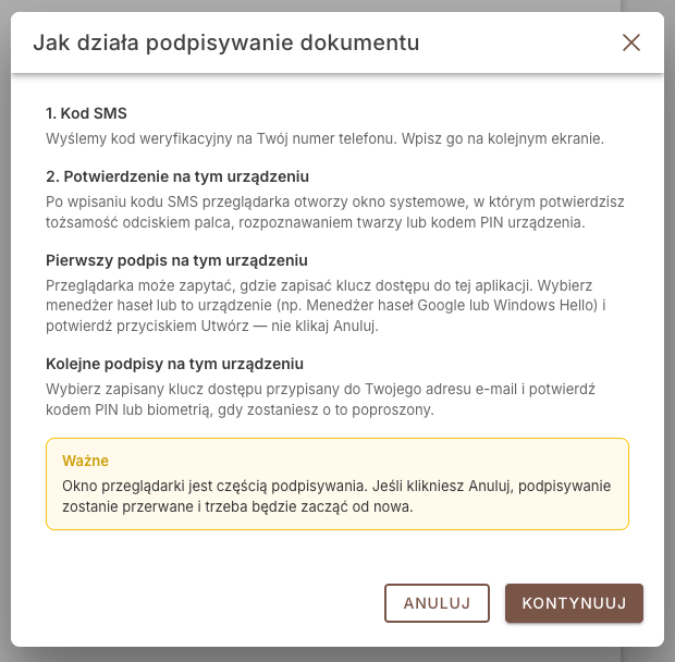 Jak działa podpisywanie dokumentu