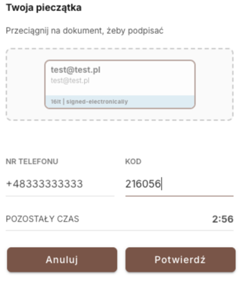 Kod weryfikacyjny SMS
