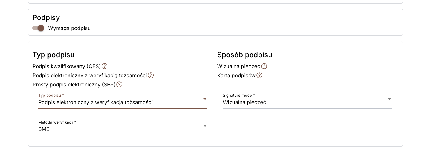 Podpis zaawansowany z metodą weryfikacji i osobą podpisującą
